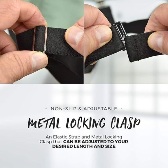 HOLD'EM Shirt Stay for men Police Military Thigh Suspender Non-Slip Clips - Picture 6 of 6